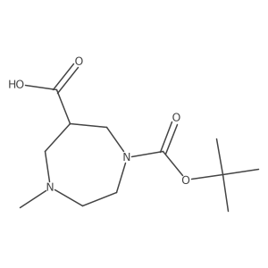 1-[(Tert-butoxy)carbonyl]-4-methyl-1,4-diazepane-6-carboxylic acid Structure