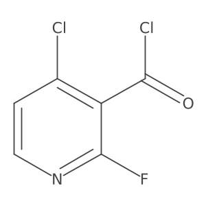 4-Chloro-2-fluoropyridine-3-carbonyl chloride Structure