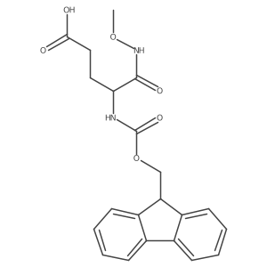 4-({[(9H-fluoren-9-yl)methoxy]carbonyl}amino)-4-(methoxycarbamoyl)butanoic acid Structure