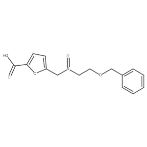 5-{[2-(Benzyloxy)ethanesulfinyl]methyl}furan-2-carboxylic acid Structure