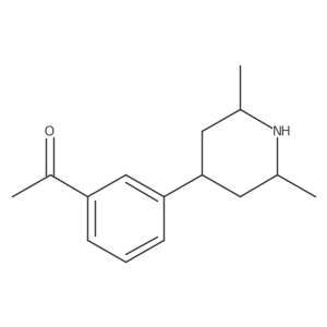 1-[3-(2,6-Dimethylpiperidin-4-yl)phenyl]ethan-1-one Structure