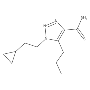 1-(2-cyclopropylethyl)-5-propyl-1H-1,2,3-triazole-4-carbothioamide Structure