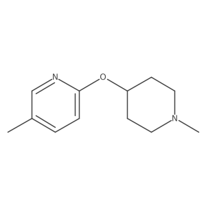 5-Methyl-2-[(1-methylpiperidin-4-yl)oxy]pyridine结构式