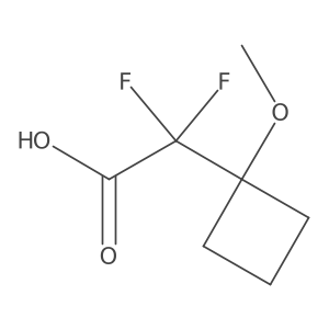 2,2-Difluoro-2-(1-methoxycyclobutyl)acetic acid结构式