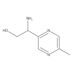 (2R)-2-amino-2-(5-methylpyrazin-2-yl)ethan-1-ol Structure