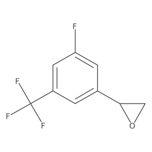 (2R)-2-[3-fluoro-5-(trifluoromethyl)phenyl]oxirane结构式