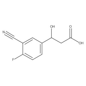 (3S)-3-(3-cyano-4-fluorophenyl)-3-hydroxypropanoic acid Structure