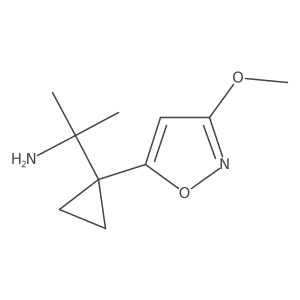 2-[1-(3-Methoxy-1,2-oxazol-5-yl)cyclopropyl]propan-2-amine Structure