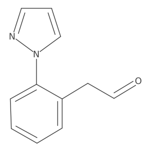 2-[2-(1H-pyrazol-1-yl)phenyl]acetaldehyde结构式