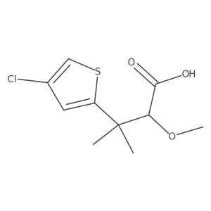 3-(4-Chlorothiophen-2-yl)-2-methoxy-3-methylbutanoic acid结构式