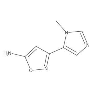 5-Amino-3-(1-methyl-5-imidazolyl)isoxazole Structure