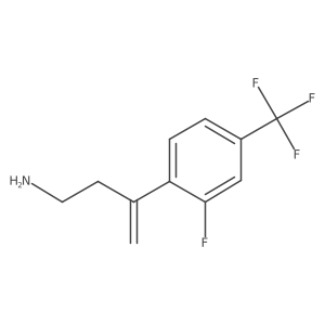 3-[2-Fluoro-4-(trifluoromethyl)phenyl]but-3-en-1-amine结构式