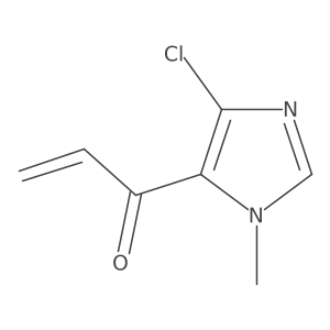 1-(4-chloro-1-methyl-1H-imidazol-5-yl)prop-2-en-1-one结构式