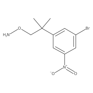 O-[2-(3-bromo-5-nitrophenyl)-2-methylpropyl]hydroxylamine结构式