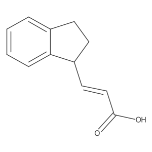 3-(2,3-dihydro-1H-inden-1-yl)prop-2-enoic acid Structure