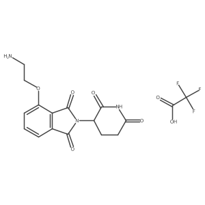4-(2-Aminoethoxy)-2-(2,6-dioxopiperidin-3-YL)isoindoline-1,3-dione tfa Structure