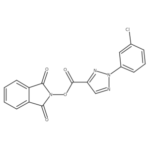 1,3-dioxo-2,3-dihydro-1H-isoindol-2-yl 2-(3-chlorophenyl)-2H-1,2,3-triazole-4-carboxylate结构式