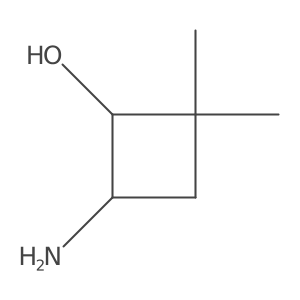 rac-(1R,4S)-4-amino-2,2-dimethylcyclobutan-1-ol Structure