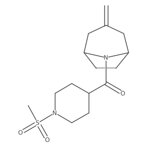 ((1R,5S)-3-methylene-8-azabicyclo[3.2.1]octan-8-yl)(1-(methylsulfonyl)piperidin-4-yl)methanone Structure