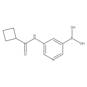 B-[5-[(cyclobutylcarbonyl)amino]-3-pyridinyl]Boronic acid Structure