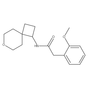 2-(2-methoxyphenyl)-N-{7-oxaspiro[3.5]nonan-1-yl}acetamide Structure