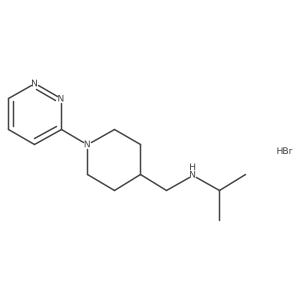 N-[(1-Pyridazin-3-ylpiperidin-4-yl)methyl]propan-2-amine;hydrobromide Structure