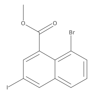 Methyl 8-bromo-3-iodo-1-naphthoate Structure