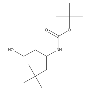 tert-butyl N-(1-hydroxy-5,5-dimethylhexan-3-yl)carbamate Structure