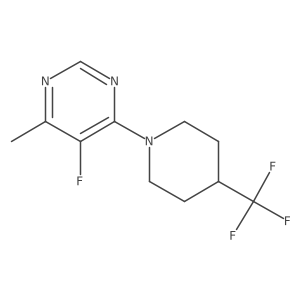 5-Fluoro-4-methyl-6-[4-(trifluoromethyl)piperidin-1-yl]pyrimidine结构式