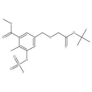 Methyl 5-{[2-(tert-butoxy)-2-oxoethoxy]methyl}-3-[(fluorosulfonyl)oxy]-2-methylbenzoate Structure