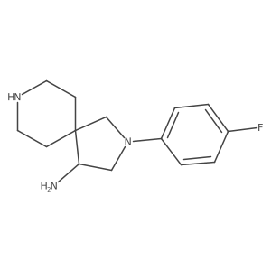 2-(4-Fluorophenyl)-2,8-diazaspiro[4.5]decan-4-amine Structure