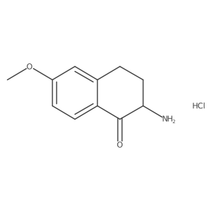 2-amino-6-methoxy-3,4-dihydronaphthalen-1(2H)-one hydrochloride结构式