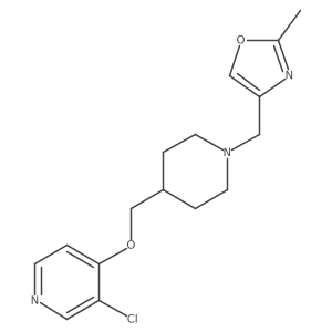 3-Chloro-4-({1-[(2-methyl-1,3-oxazol-4-yl)methyl]piperidin-4-yl}methoxy)pyridine结构式