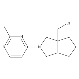 [2-(2-Methylpyrimidin-4-yl)-octahydrocyclopenta[c]pyrrol-3a-yl]methanol Structure
