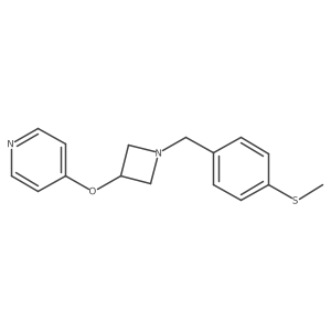 4-[(1-{[4-(Methylsulfanyl)phenyl]methyl}azetidin-3-yl)oxy]pyridine结构式