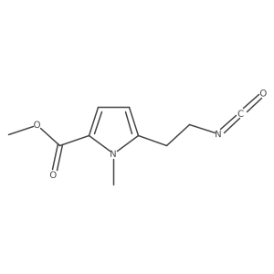 methyl 5-(2-isocyanatoethyl)-1-methyl-1H-pyrrole-2-carboxylate结构式