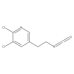 2,3-Dichloro-5-(2-isocyanatoethyl)pyridine结构式