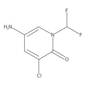 5-Amino-3-chloro-1-(difluoromethyl)pyridin-2-one Structure