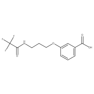 3-[3-(2,2,2-Trifluoroacetamido)propoxy]benzoic acid结构式