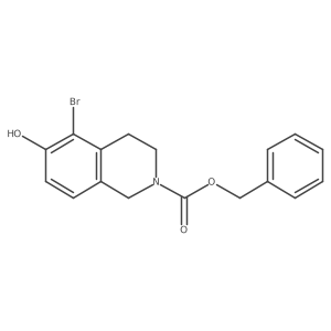 Benzyl 5-bromo-6-hydroxy-1,2,3,4-tetrahydroisoquinoline-2-carboxylate Structure