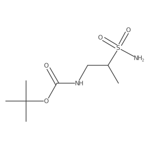tert-Butyl (S)-(2-sulfamoylpropyl)carbamate Structure