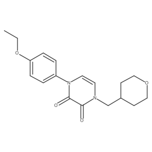 1-(4-Ethoxyphenyl)-4-[(oxan-4-yl)methyl]-1,2,3,4-tetrahydropyrazine-2,3-dione Structure