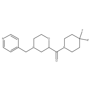 2-(4,4-Difluoropiperidine-1-carbonyl)-4-[(pyridin-4-yl)methyl]morpholine结构式