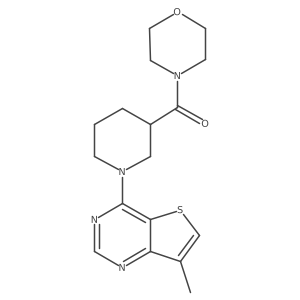 4-(1-{7-Methylthieno[3,2-d]pyrimidin-4-yl}piperidine-3-carbonyl)morpholine Structure
