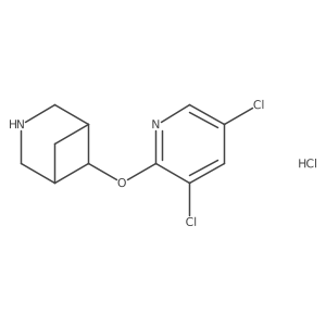 (1R,5S,6r)-6-[(3,5-dichloropyridin-2-yl)oxy]-3-azabicyclo[3.1.1]heptane hydrochloride结构式