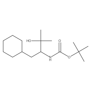 tert-butyl N-[(2S)-1-cyclohexyl-3-hydroxy-3-methylbutan-2-yl]carbamate Structure
