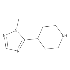 4-(1-methyl-1H-1,2,4-triazol-5-yl)Piperidine Structure