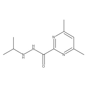 4,6-Dimethyl-2-pyrimidinecarboxylic acid 2-(1-methylethyl)hydrazide Structure