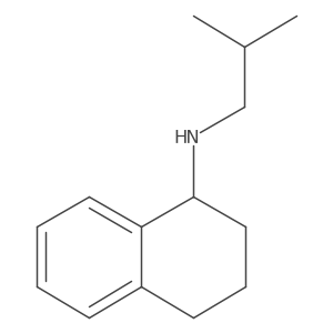 N-(2-methylpropyl)-1,2,3,4-tetrahydronaphthalen-1-amine结构式