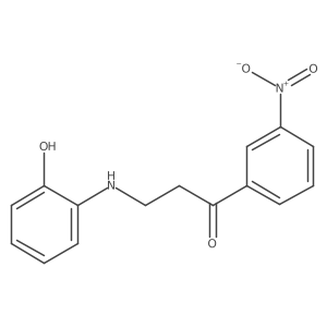 3-[(2-Hydroxyphenyl)amino]-1-(3-nitrophenyl)propan-1-one Structure